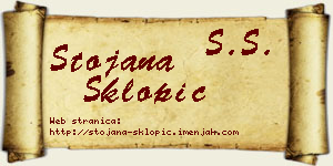 Stojana Sklopić vizit kartica